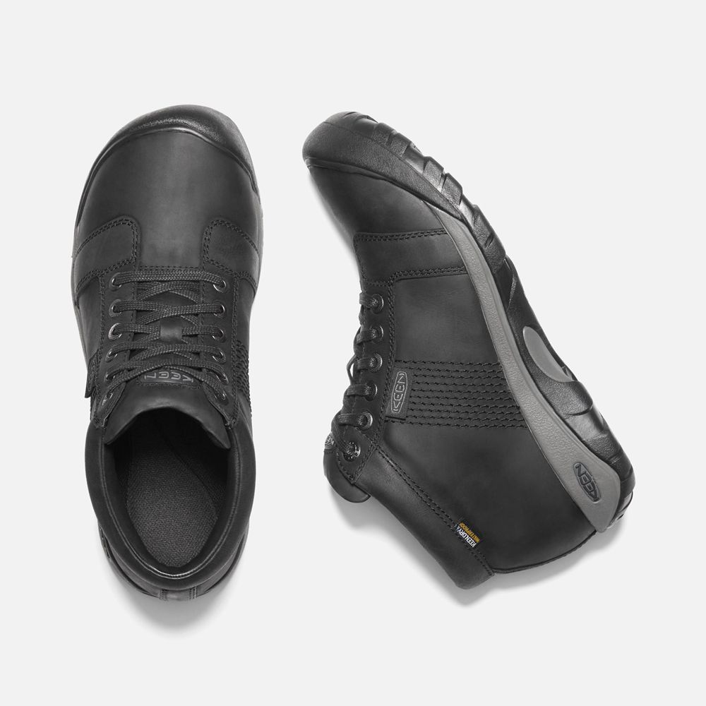 Bottes de Baskets Keen Homme Noir | Austin Waterproof | EZYTJ-9568